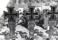 Close up van de Duitse oorlogsgraven op de Algemene Begraafplaats in Dordrecht thumbnail