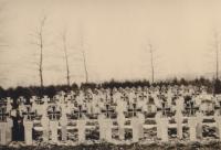 Duitse militaire begraafplaats op de algemene begraafplaats in Dordrecht tijdens de tweede wereldoorlog thumbnail