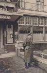 92. A German officer in front of Hotel Ponsen on the Burgemeester de Raadtsingel in Dordrecht during the Second World War. thumbnail