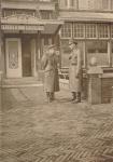 93. German Luftwaffe officers in front of Hotel Ponsen on the Burgemeester de Raadtsingel in Dordrecht during the Second World War. thumbnail