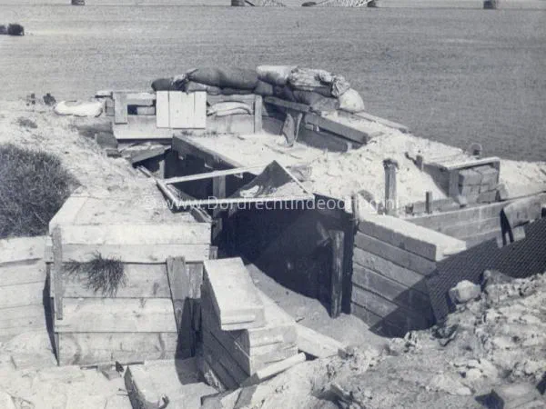 1. Remnants of German fortifications at Willemsdorp near the Moerdijk bridges, shortly after the end of the Second World War. image