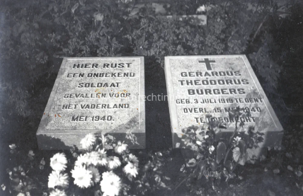 De Nederlandse graven van de onbekende soldaat en de soldaat Burgers