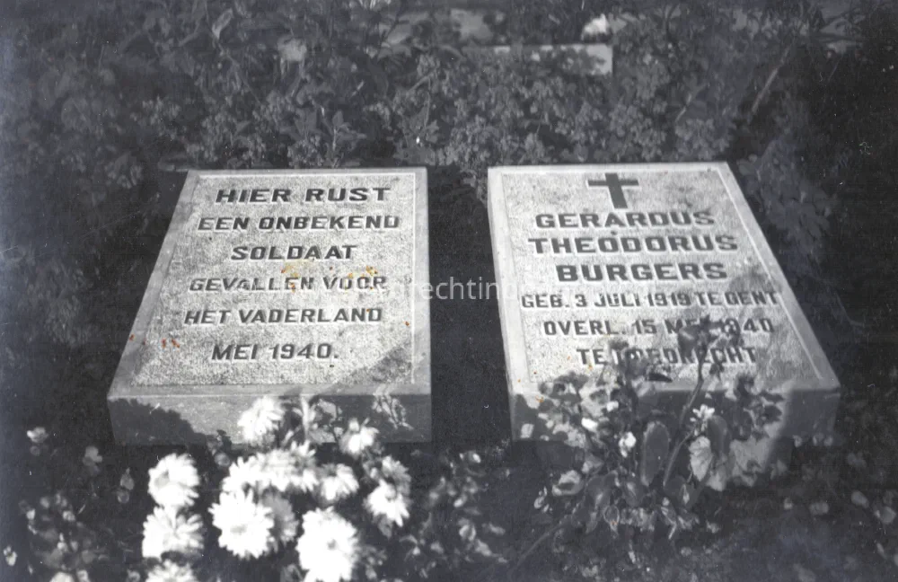 De Nederlandse graven van de onbekende soldaat en de soldaat Burgers
