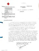 Brief van het Rode Kruis betreffende vaandrig Rom Colthoff.